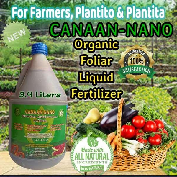 Canaan Nano Organic Foliar Fertilizer 3.8 Liters