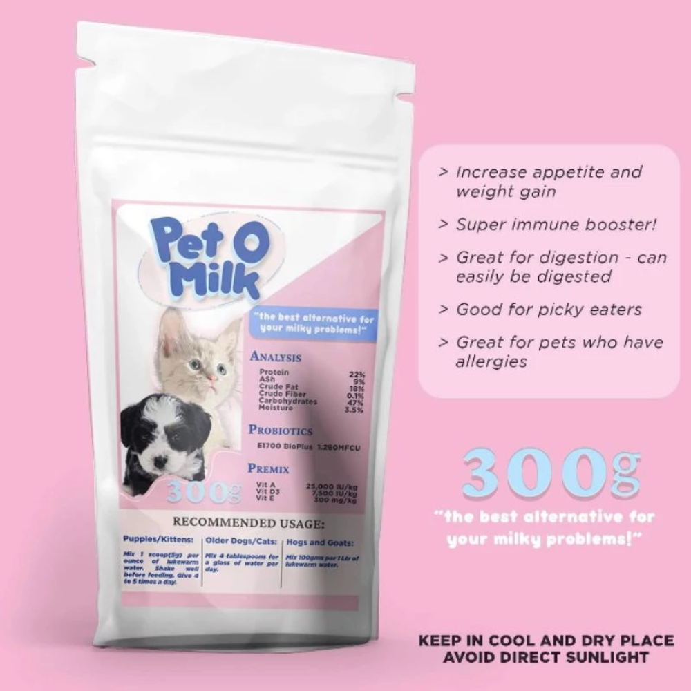Pet O Milk (Milk Replacer) 300 grams