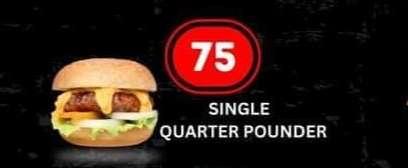 Single quarter pounder
