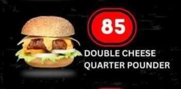Double cheese Quarter Pounder