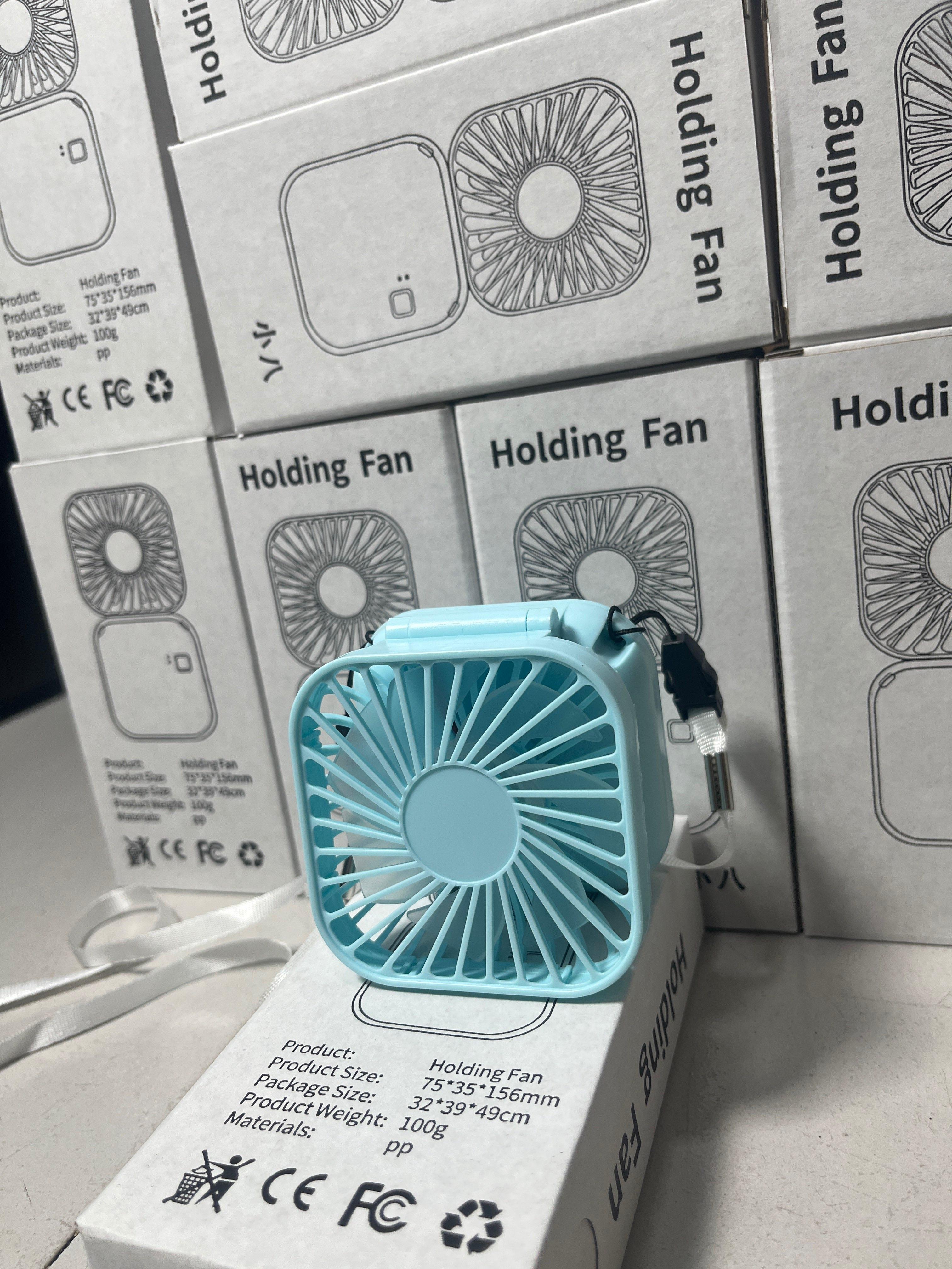 ￼New ultra-thin charging mini portable hanging wind fan