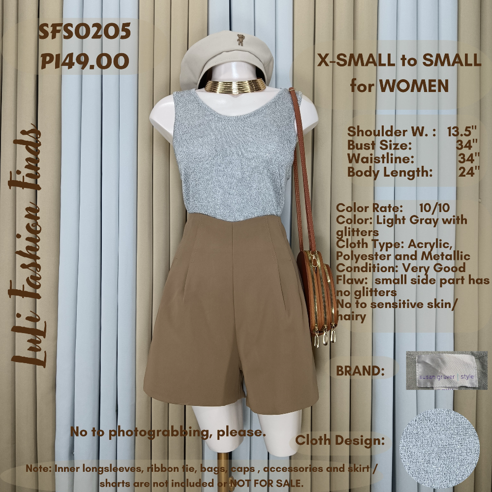 SFS0205 Sleeveless Knitted Tops