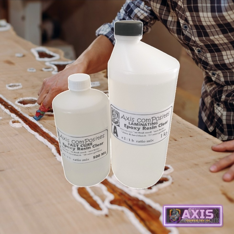 1.5KG SET LAMINATING EPOXY CLEAR (A 1kg ) (Fast cure B 500ml)