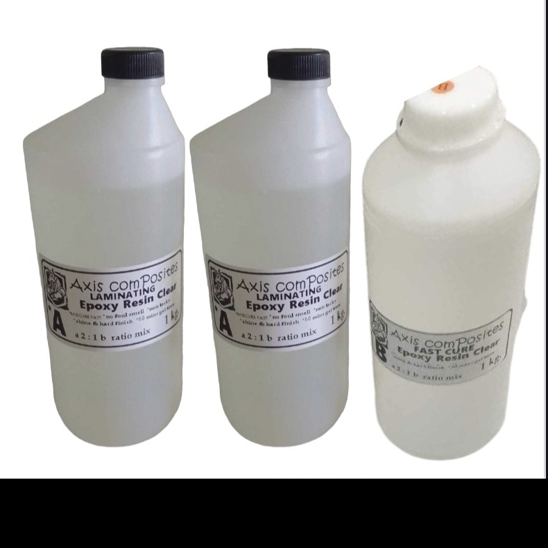 3kg set LAMINATING EPOXY A 2KG FAST CURE B 1KG