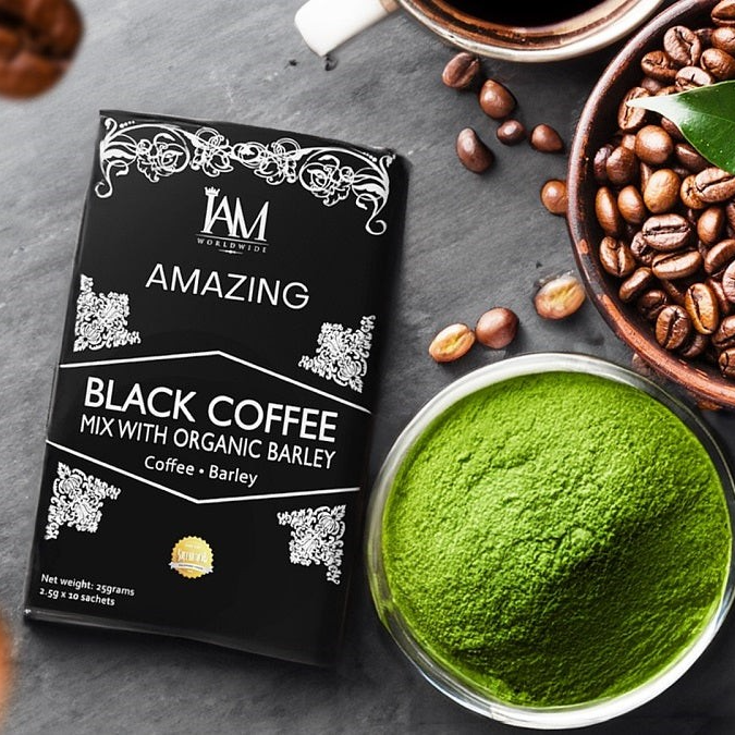 Amazing Black Coffee mix with Organic Barley 