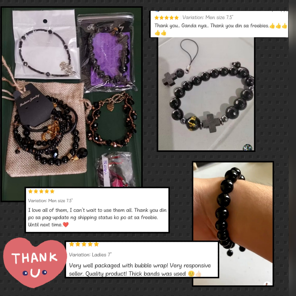 Onyx Mantra Rosary Bracelet