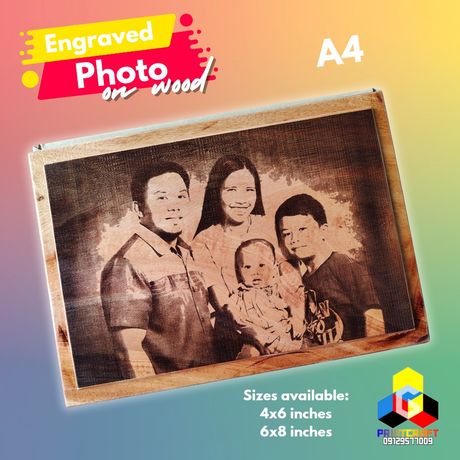 Engraved Photo on Wood