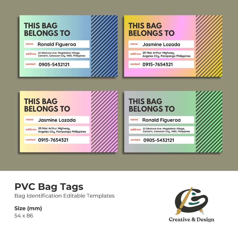 PVC Bag Tag with Scannable Spotify Music Code (Scan & Play) | Optional Protective Case