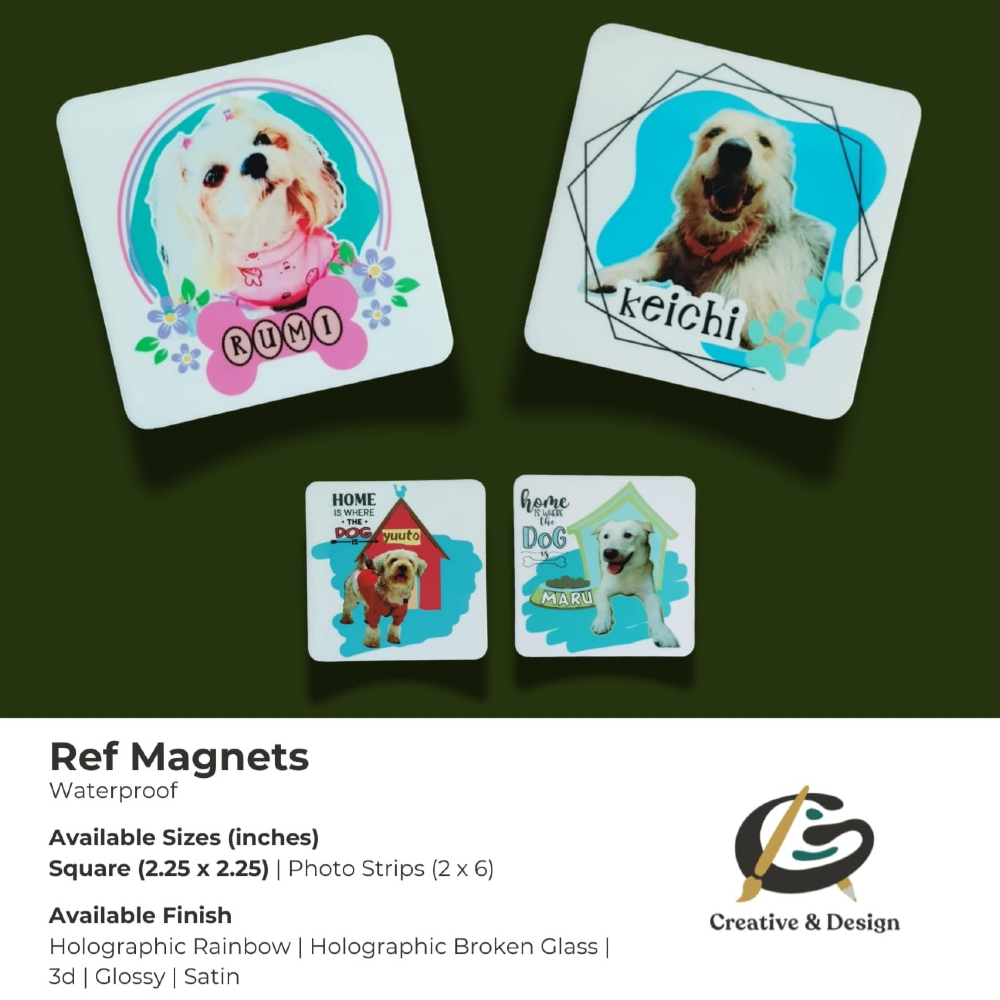 Personalized Square Photo Ref Magnet