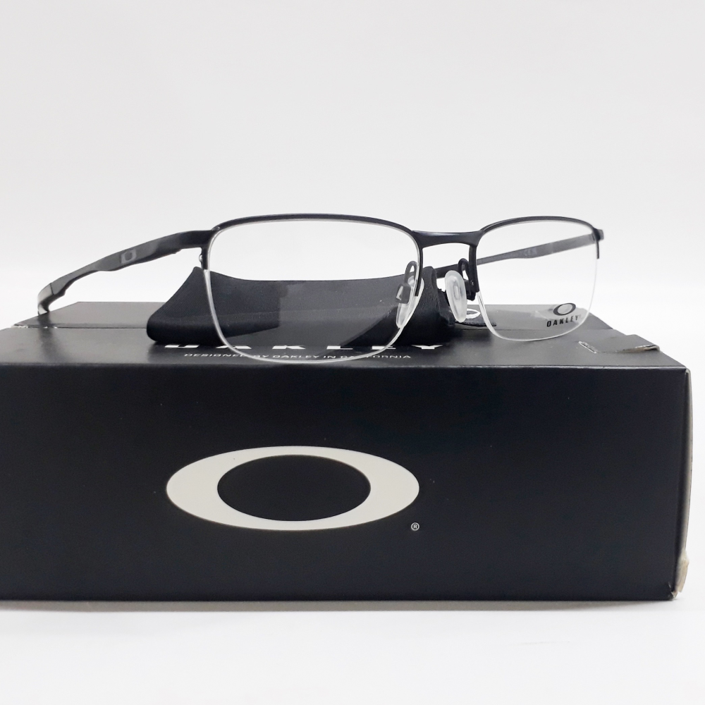 New Oakleyl Rx Barrelhouse 0.5 53 Satin Black Frame