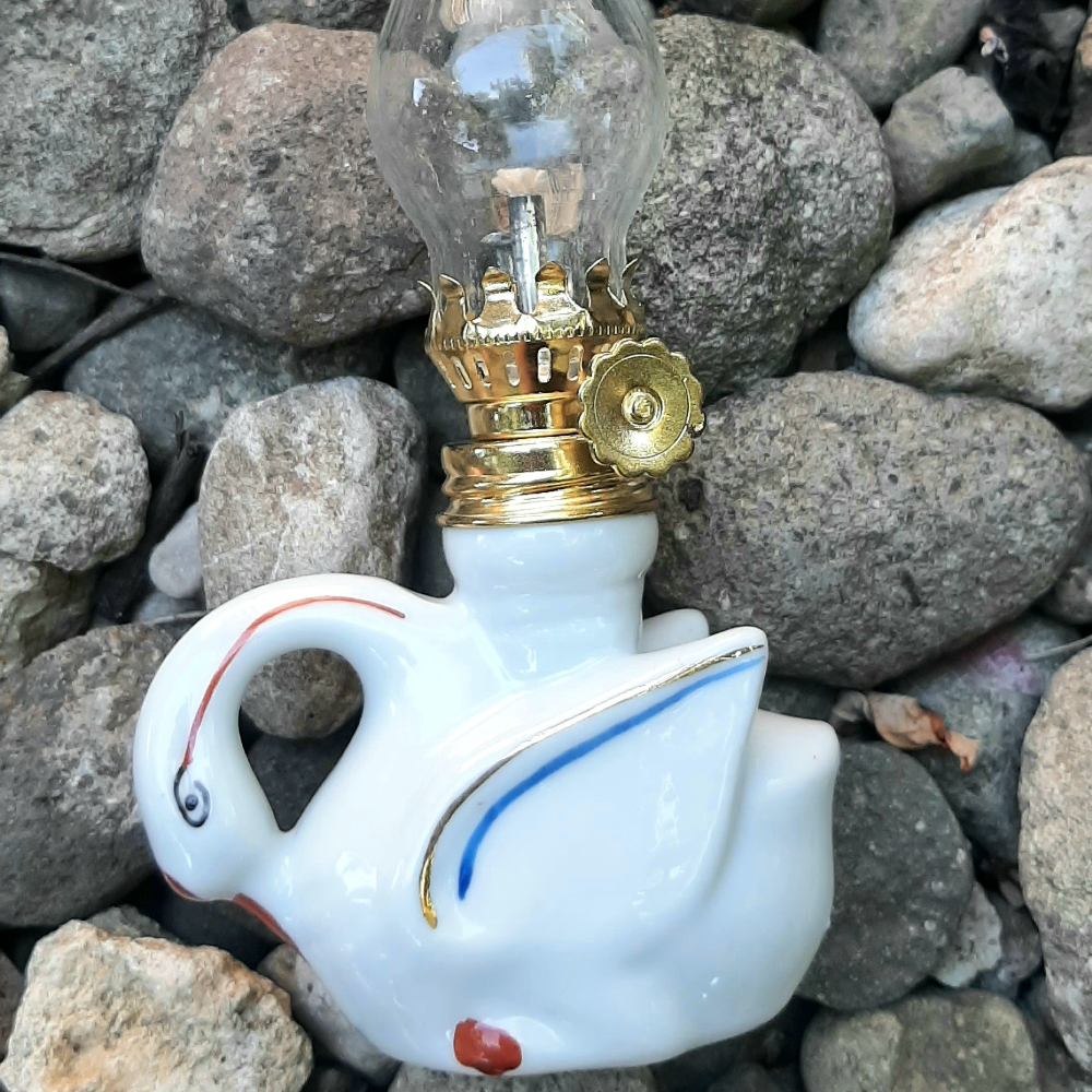 Swan Mini Kerosene Lamp Collectibles