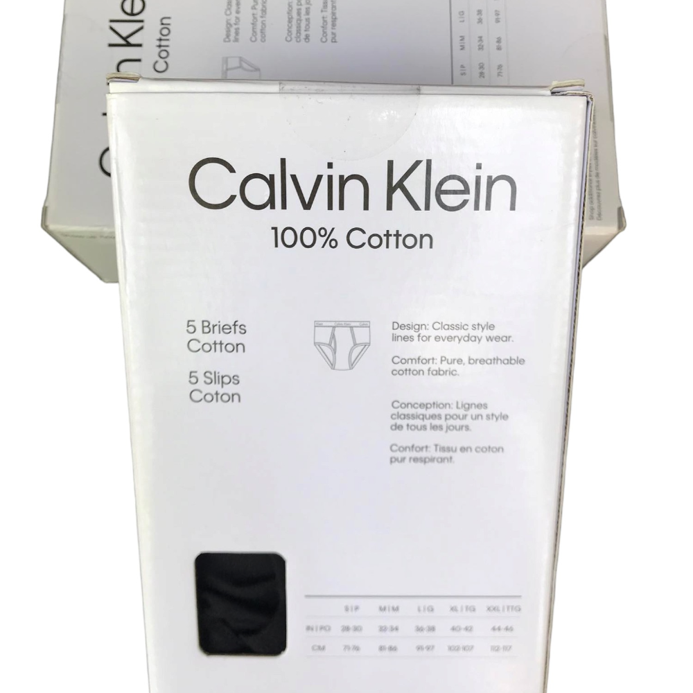 CALVIN KLEIN BRIEF FOR MEN  100% COTTON (3n1) ASSORTED COLOR