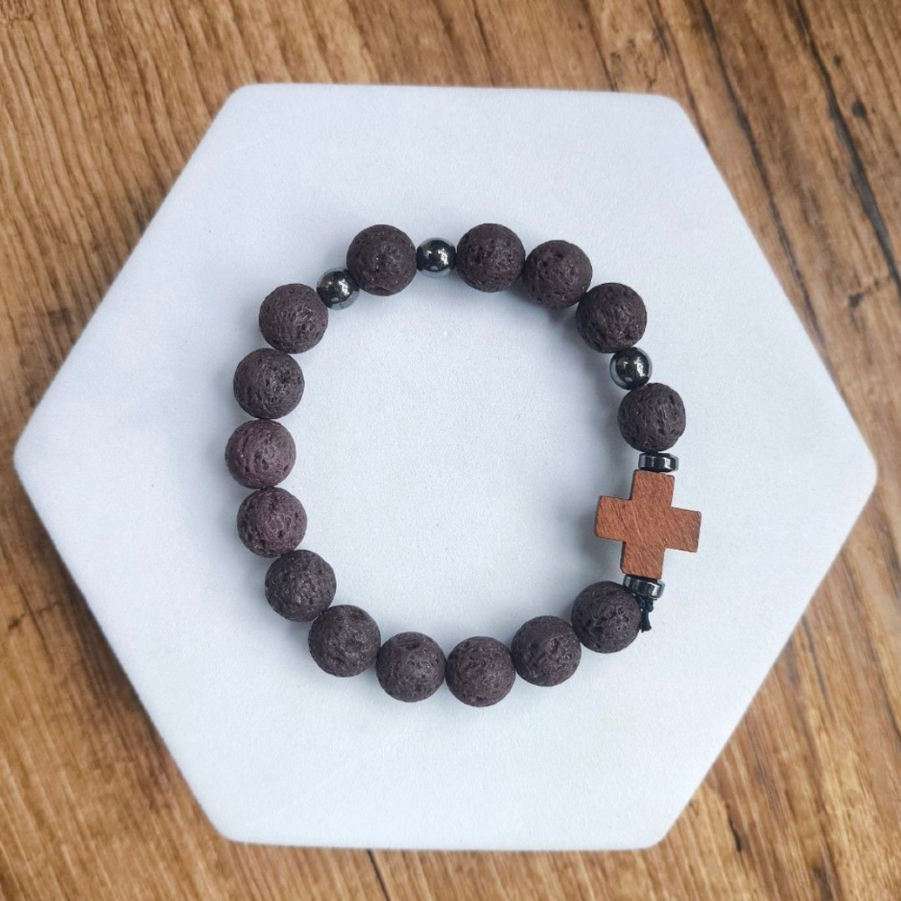 Lava Rosary Bracelet