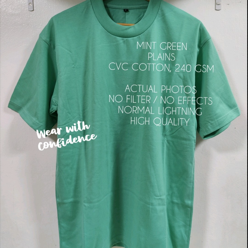 CREW NECK PLAIN T-SHIRTS OVERSIZED PASTEL EDITION