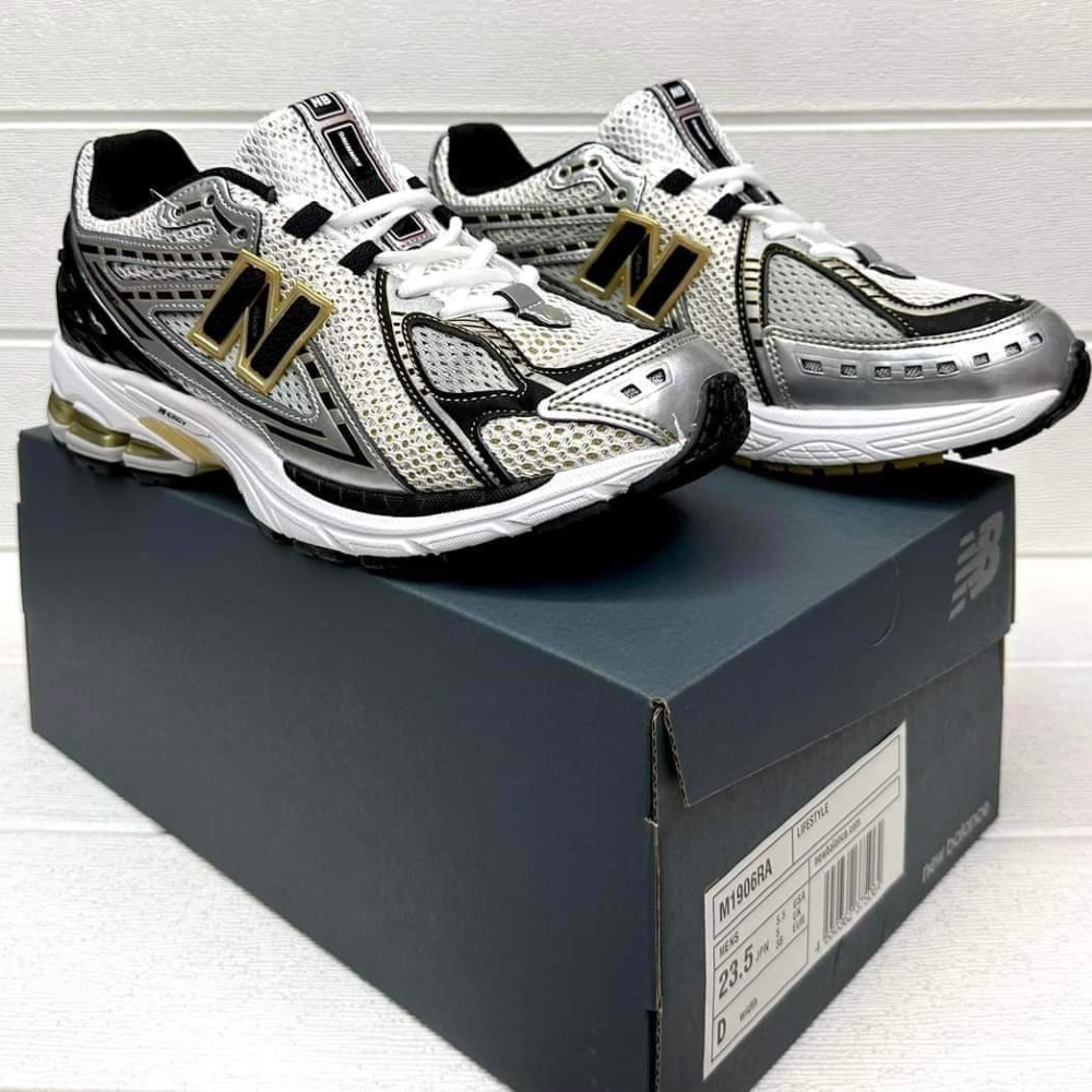 NB 1906R " White Metallic Gold "