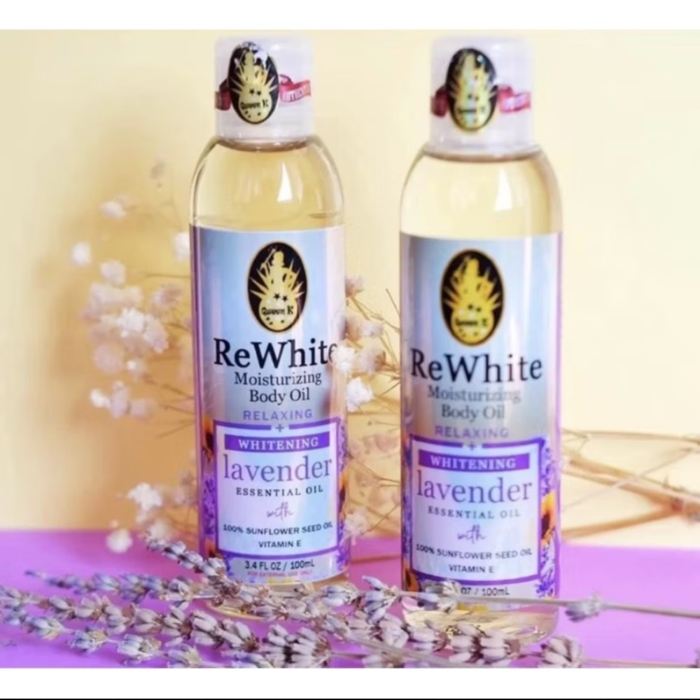 QUEEN K REWHITE BODY OIL LAVENDER