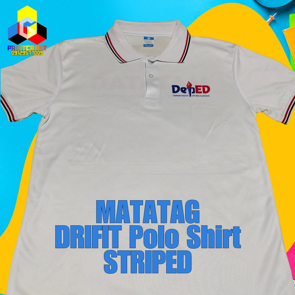 STRIPED MATATAG / Organizational Polo Shirt - Drifit