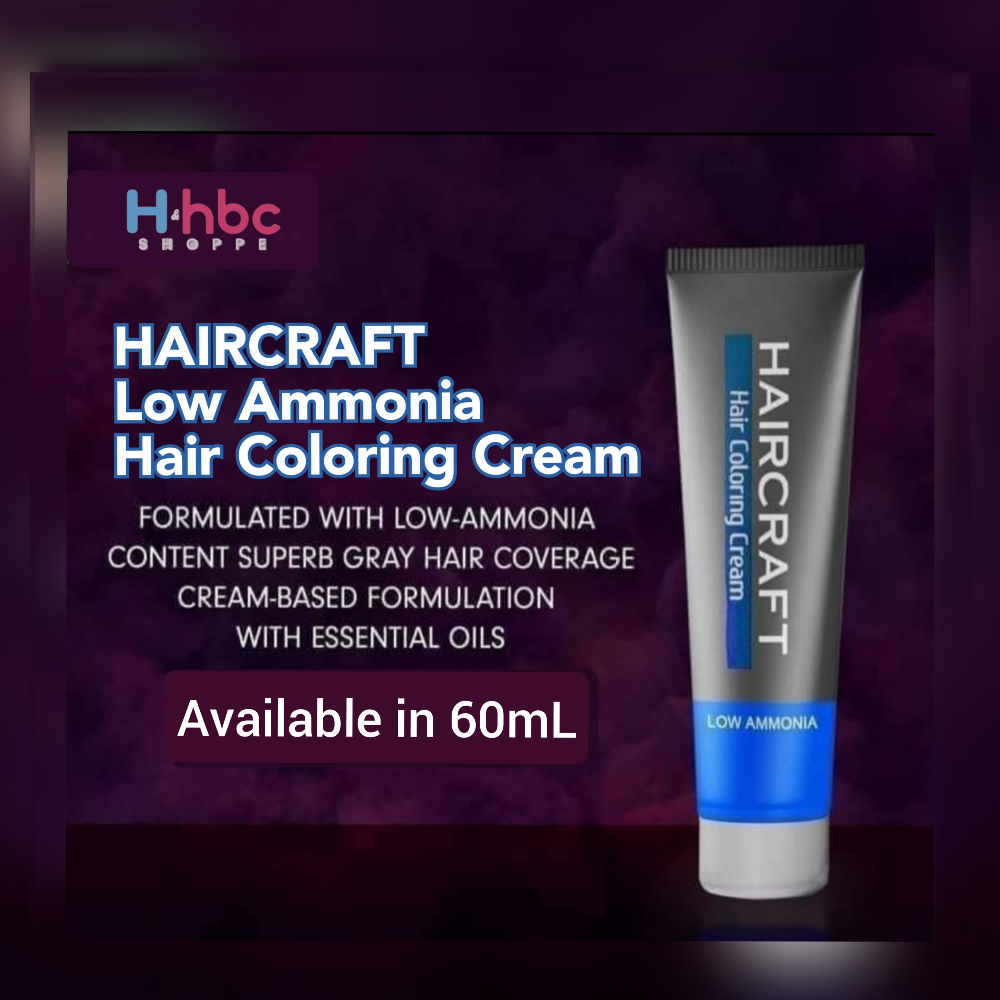 Haircraft Low Ammonia Hair Coloring Cream 60mL