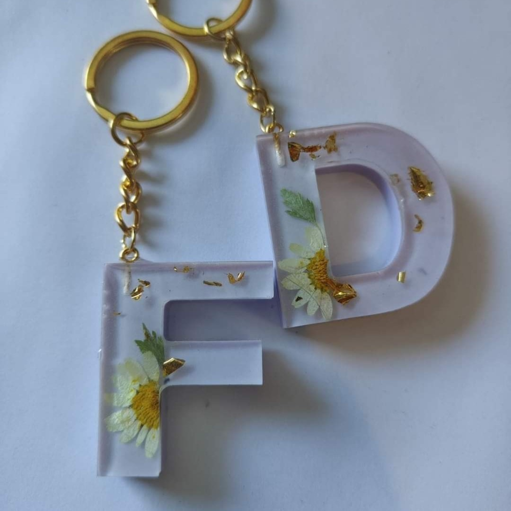Letter keychains