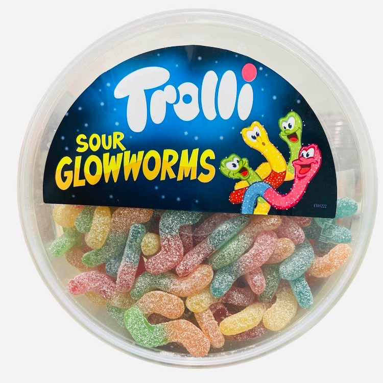 Trolli Sour Glow Worms 500grams