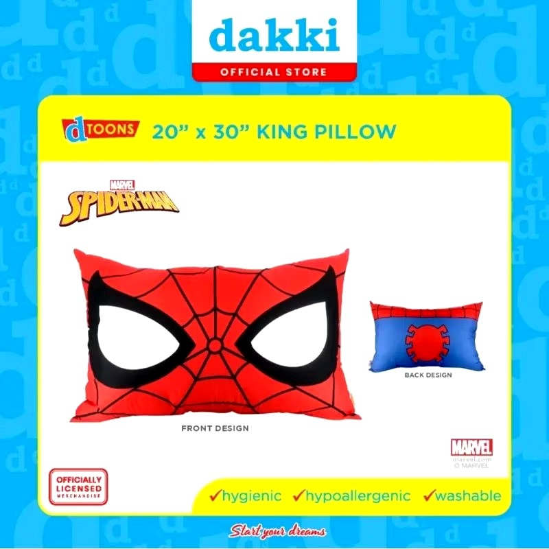 DAKKI Spiderman Icon King Size Pillow 20"x30"