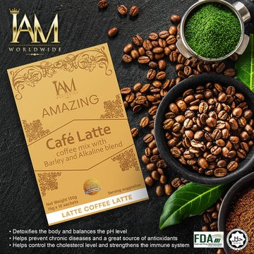 Amazing Café Latte with Barley and Alkaline Blend 