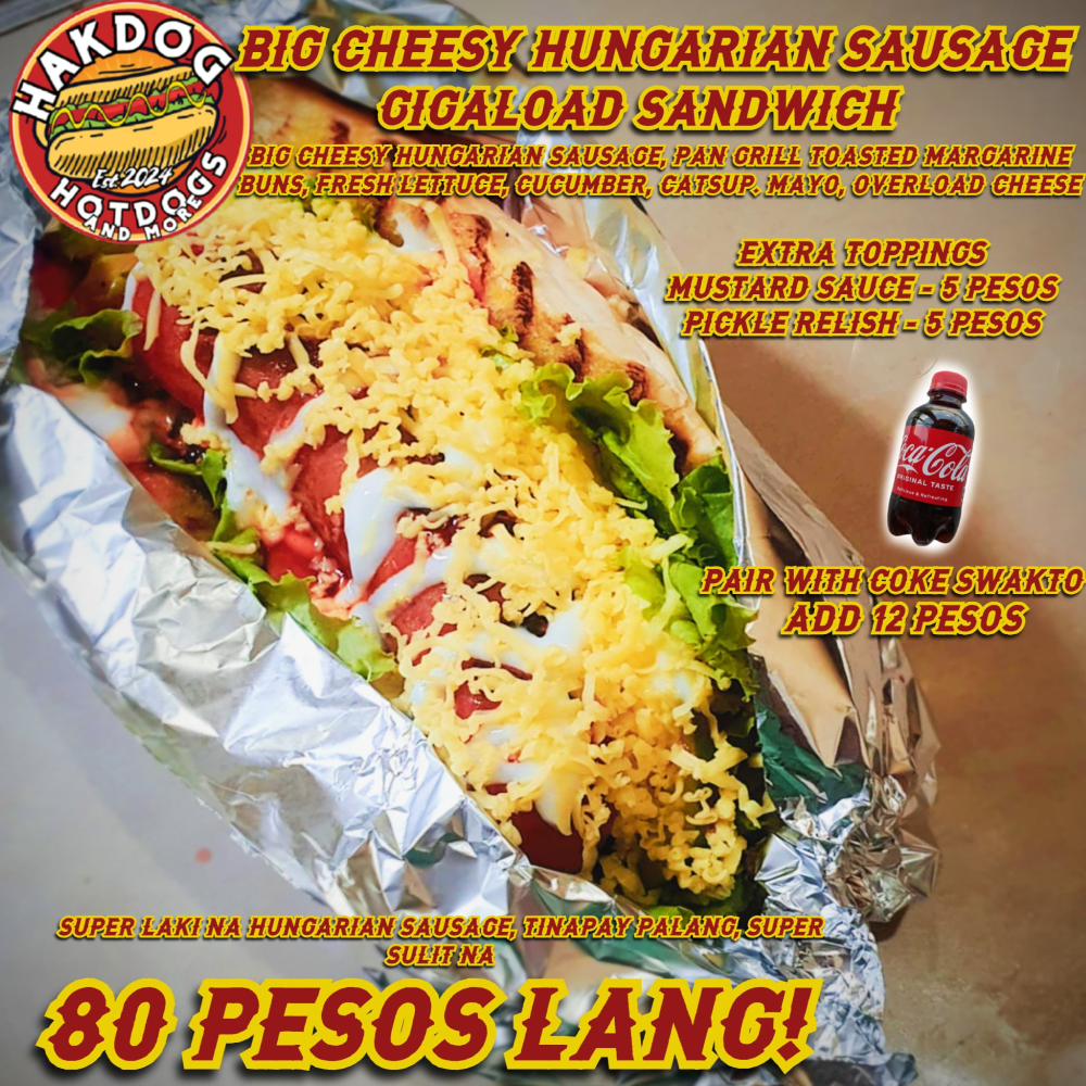 Cheesy Hungarian Sausage Gigaload Sandwich