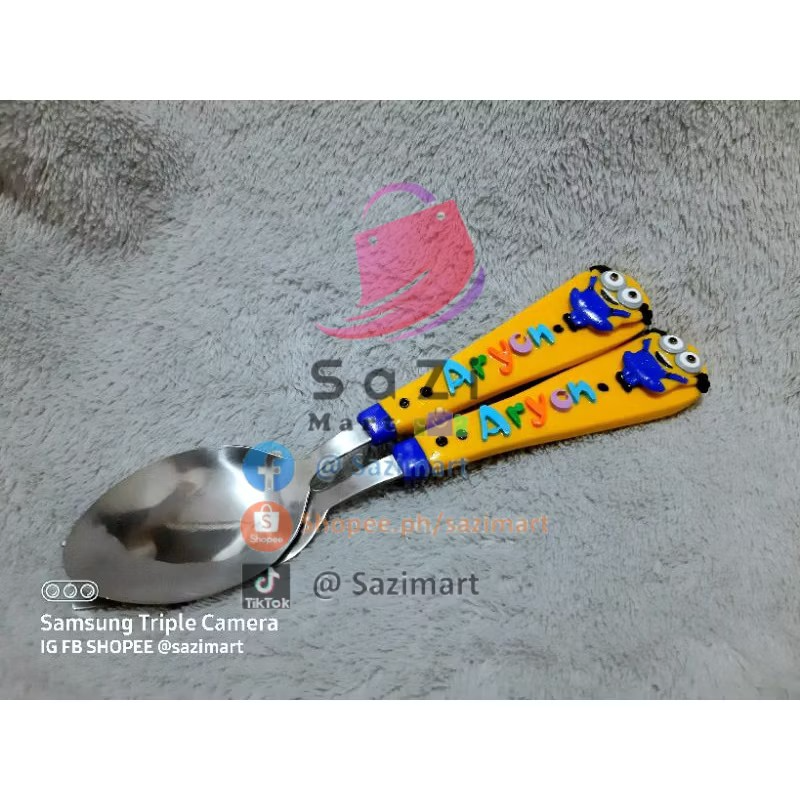 Minions Personalized Spoon and Fork