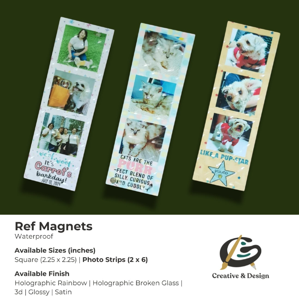 Personalized Photo Strip Ref Magnet