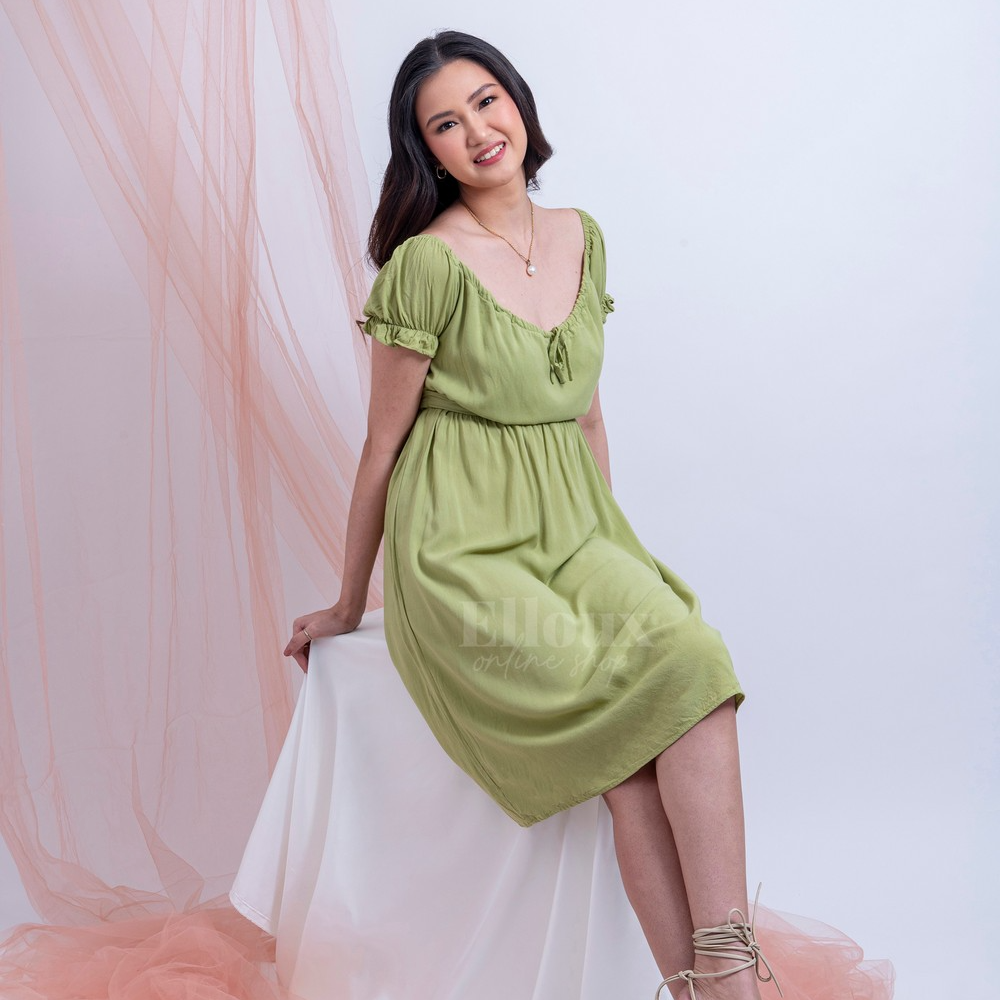 Maria Sage Green Dress