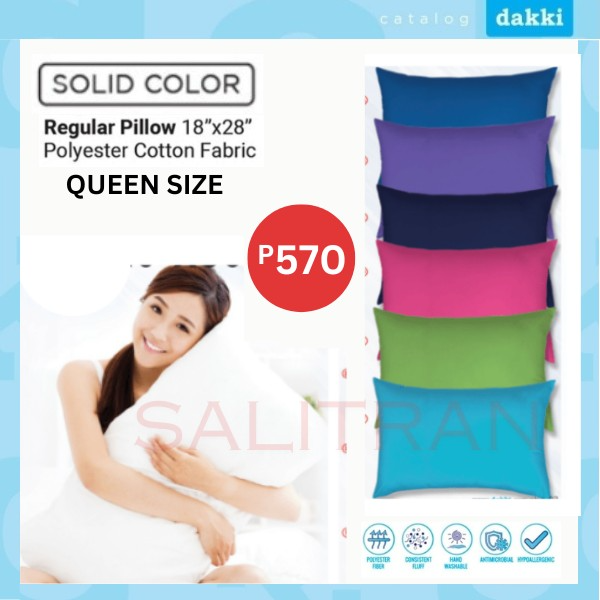 DAKKI REGULAR SIZE Pillow ( Queen Size) 18'x28" (SRP 570)