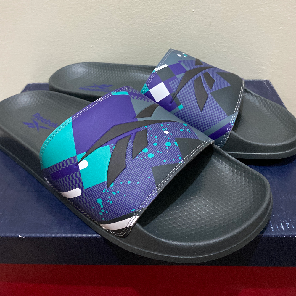 Reebok Slides Black Blue GW1626