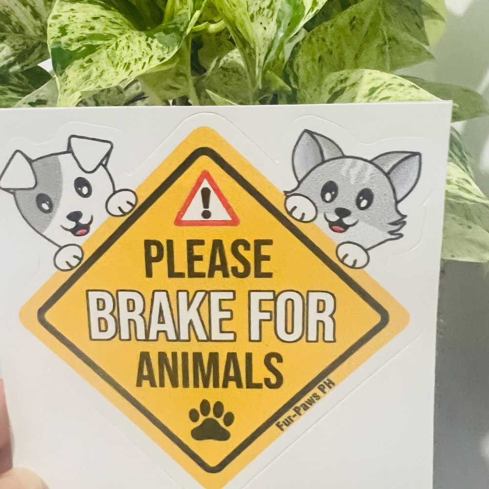 Decals- please brake for animals - small