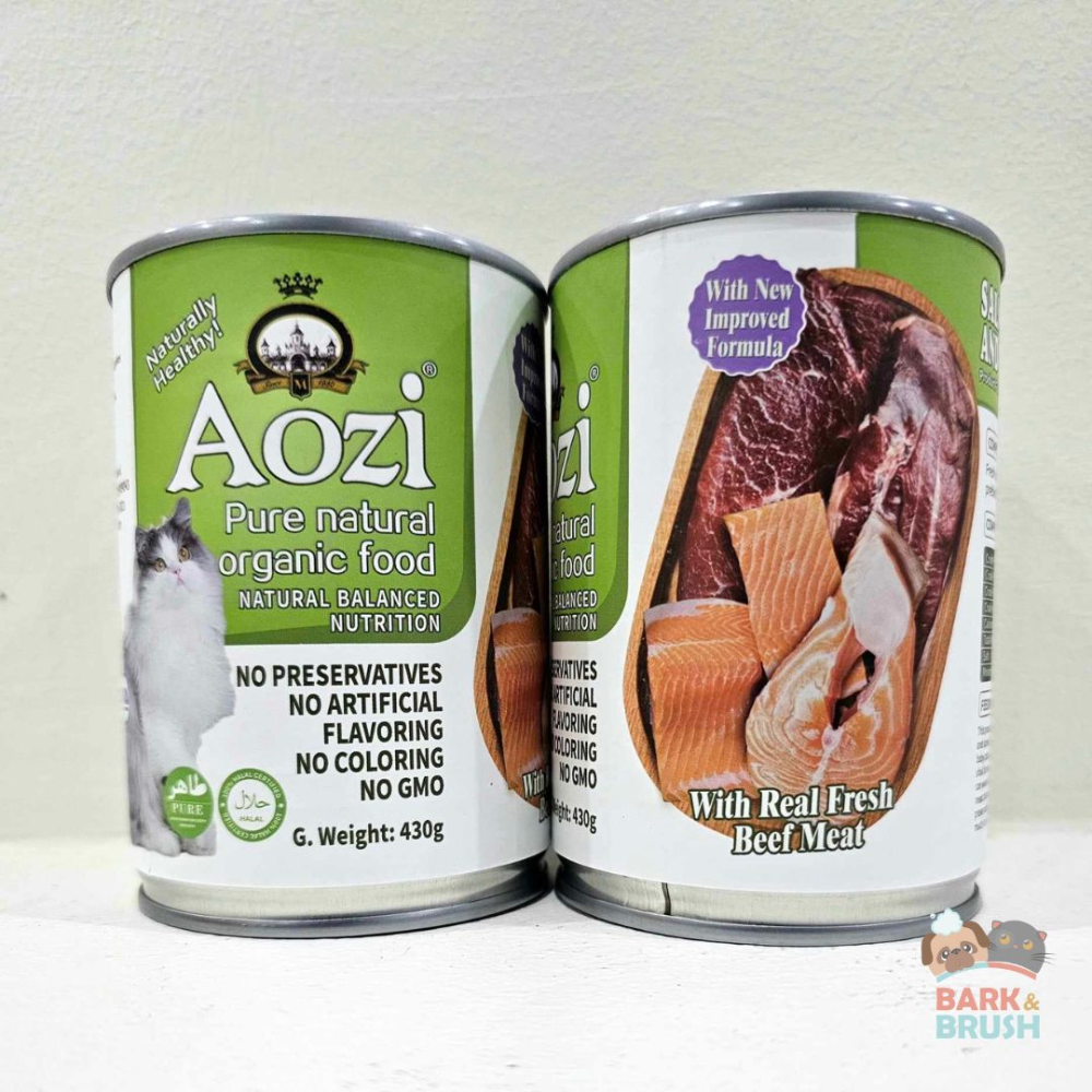Aozi Salmon and Beef Wet Cat Food 430g