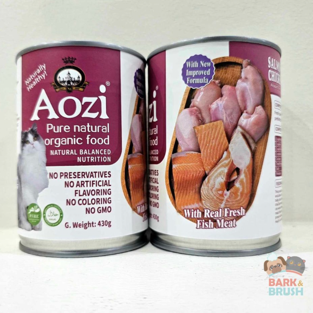 Aozi Salmon and Chicken Wet Cat Food 430g