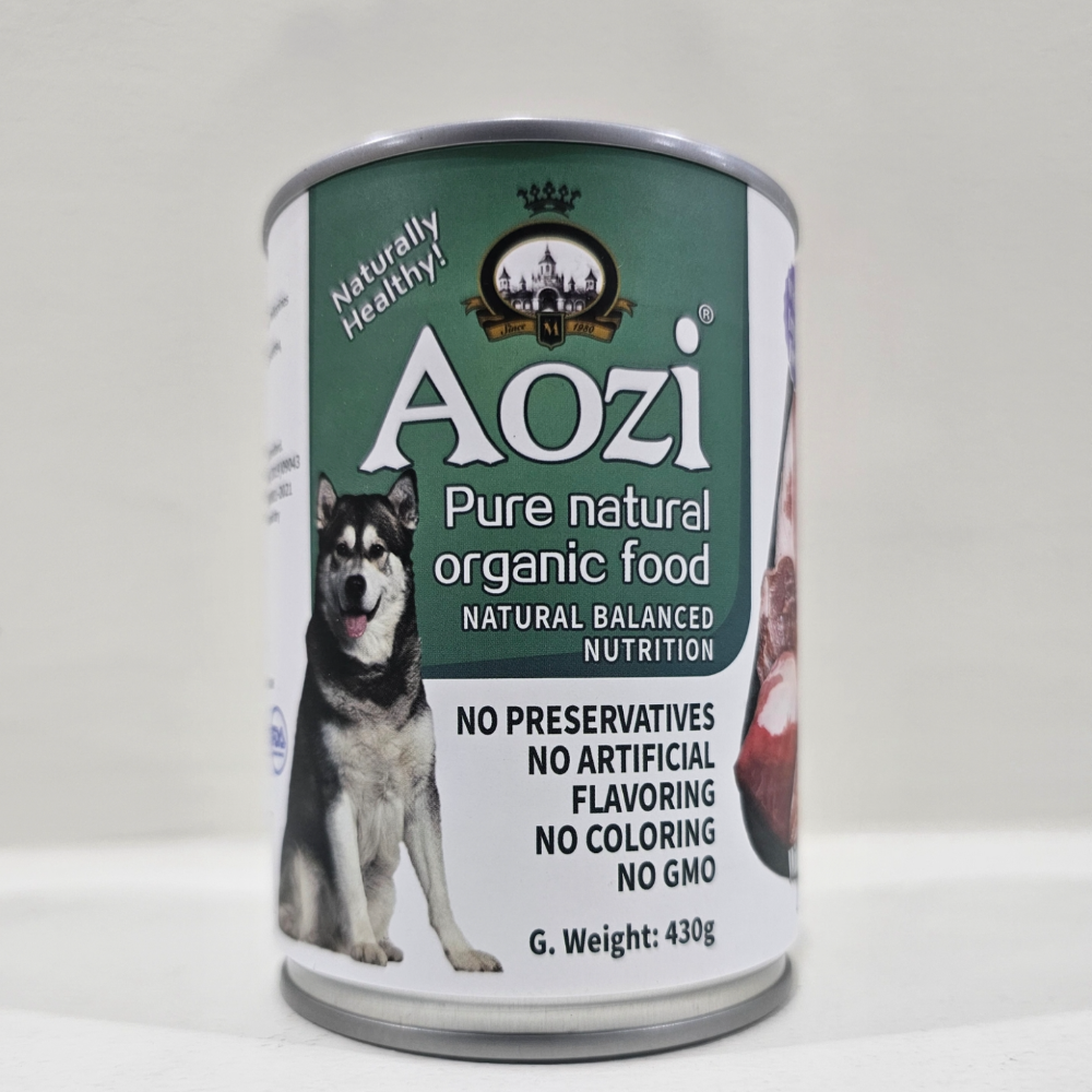 Aozi Lamb and Liver Wet Dog Food 430g