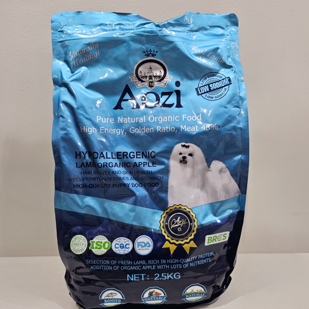 Aozi Puppy Lamb Organic Apple Dry Dog Food 2.5kg