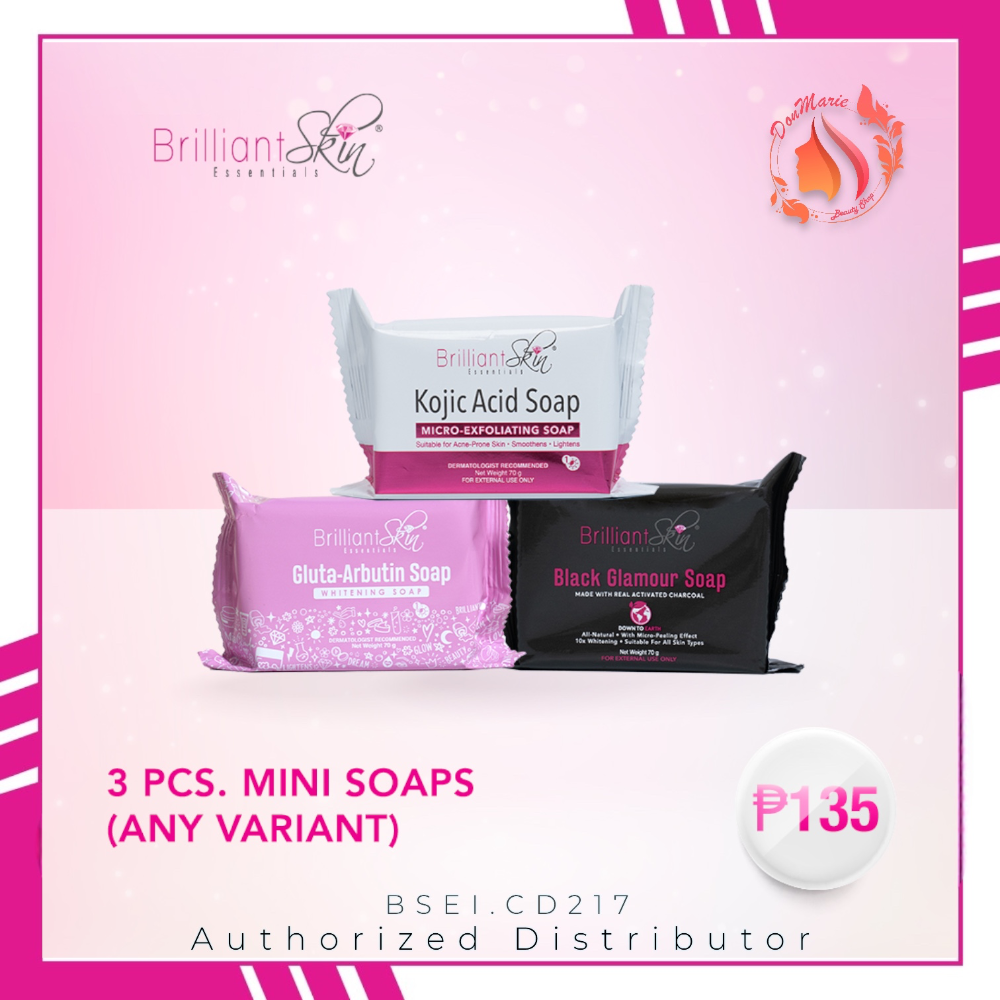 Brilliant Skin 3pcs Mini Soaps 70g (Any Variant)