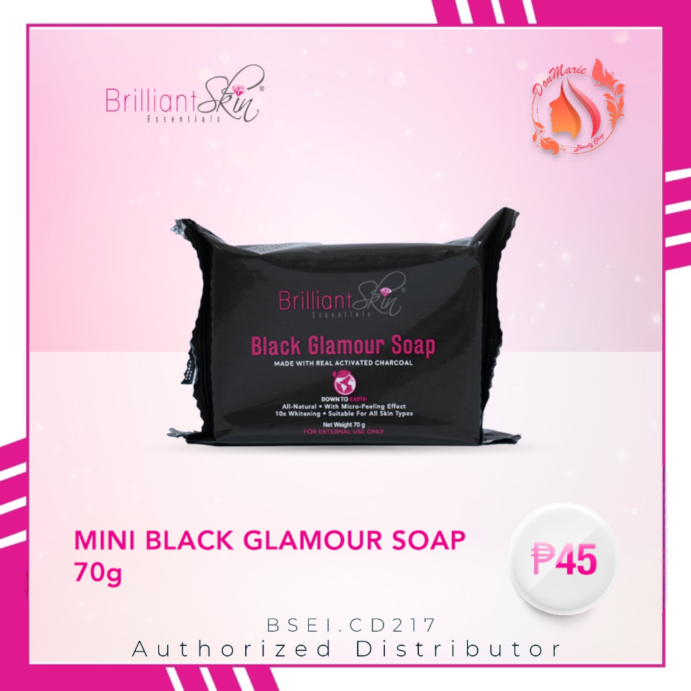 Brilliant Skin Black Glamour Mini Soap 70g