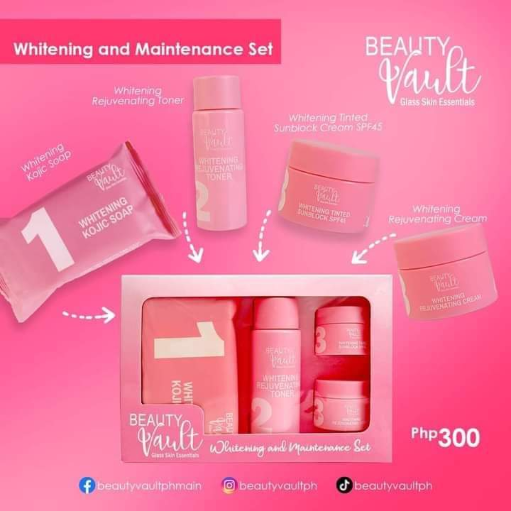 BEAUTY VAULT WHITENING FACIAL SET