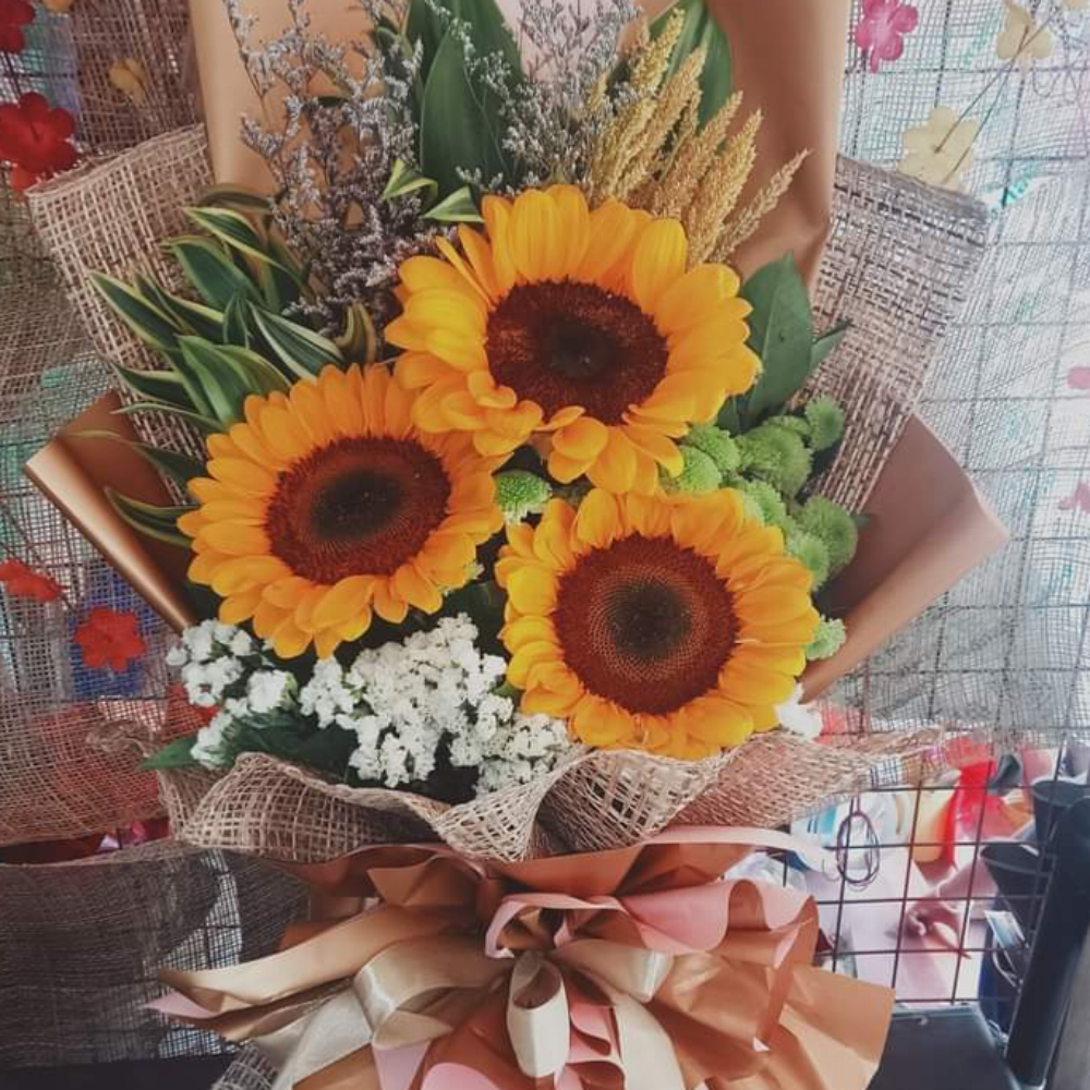 Sun flower bouquets