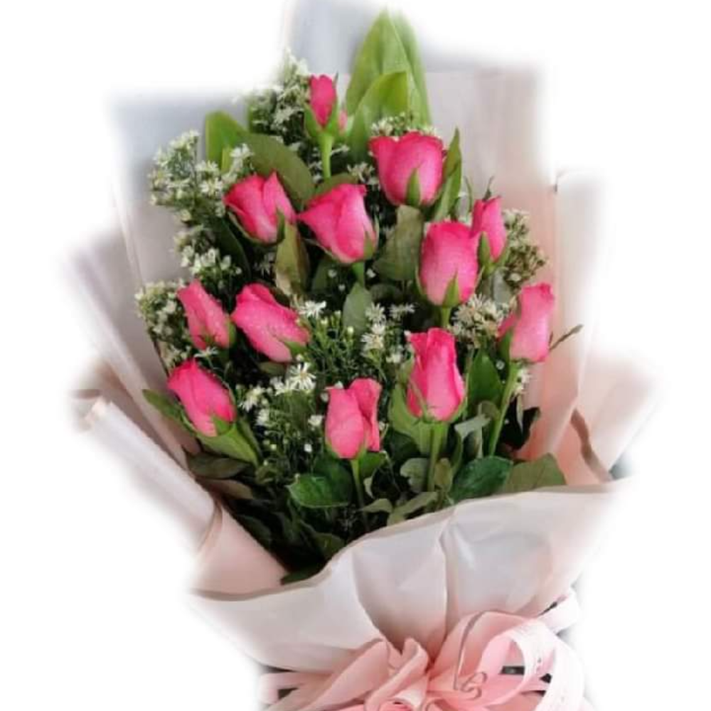 roses side bouquet