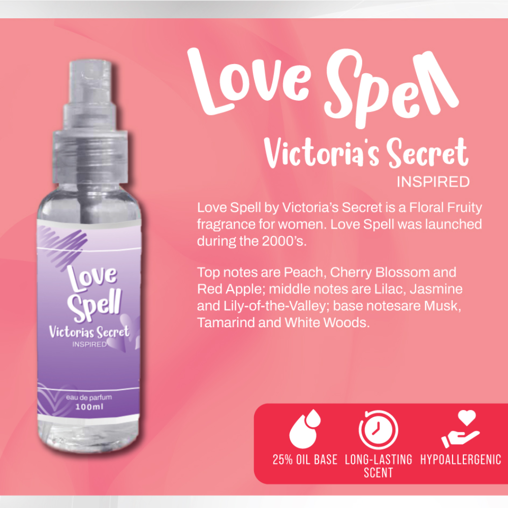 130ML LOVE SPELL VICTORIA SECRET INSPIRED EAU DE PARFUM