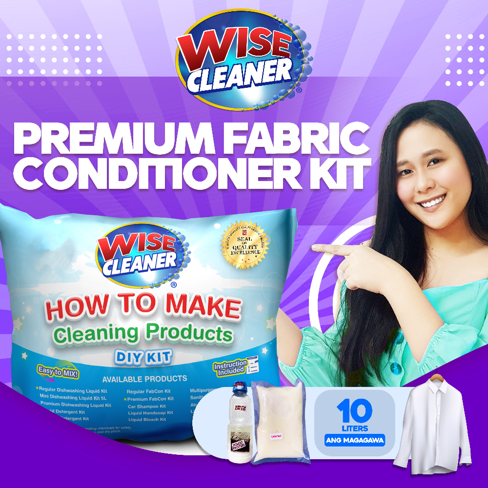 WISECLEANER DIY KIT PREMIUM FABRIC CONDITIONER 10L
