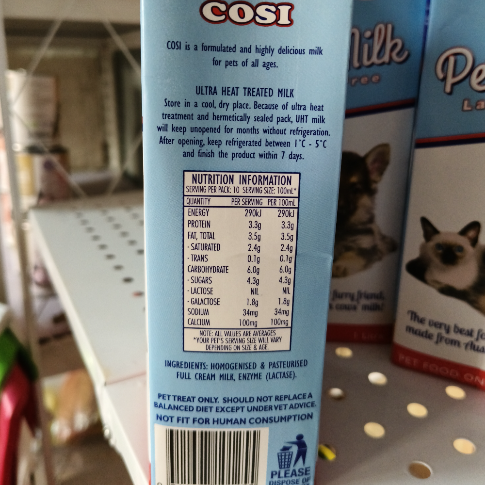 COSI PET'S MILK