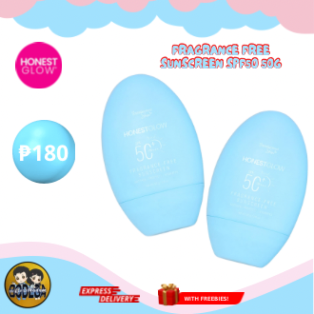 Honest Glow Blue Sunscreen SPF50