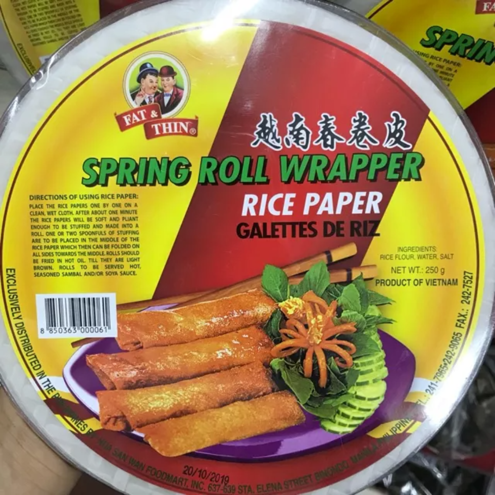 FAT&THIN RICE PAPER 22cm 250g