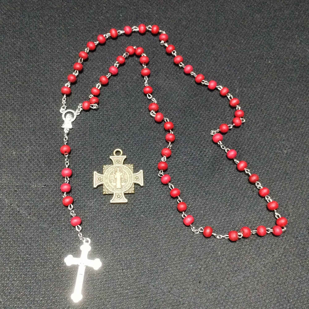Rosary+Saint Benedict medallion