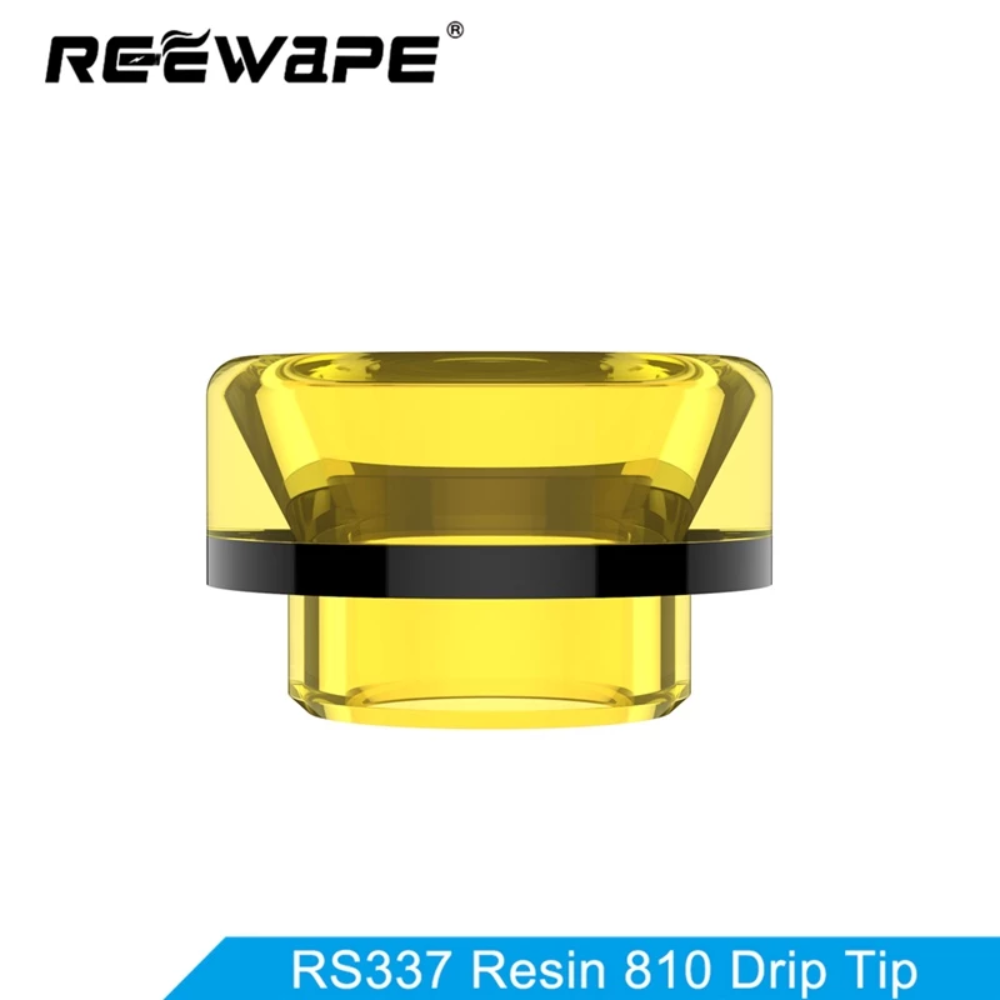(VLS) BLACK YELLOW 810 DRIP TIP RESIN REEWAPE