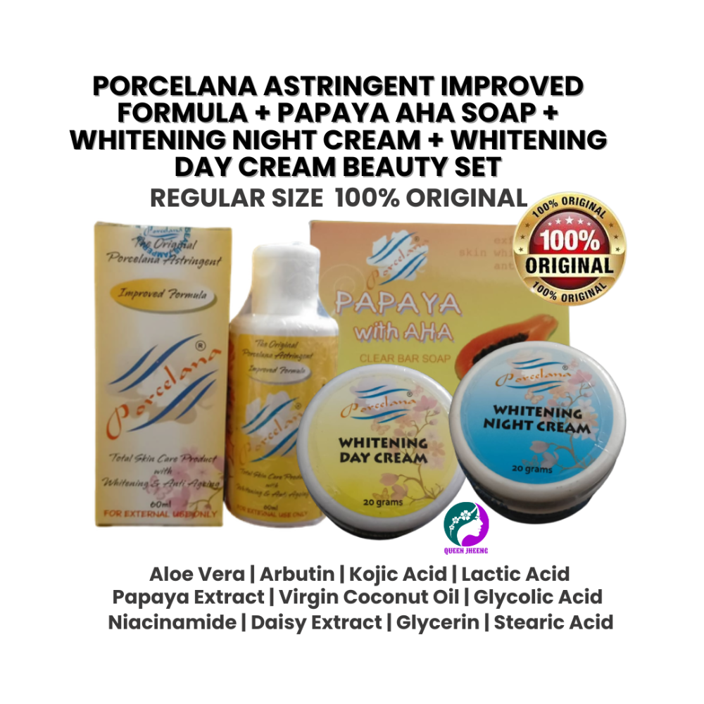 Porcelana SET Improve Formula + Papaya AHA + Night+Day Cream